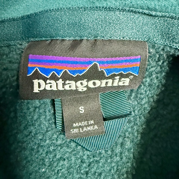 Patagonia Fleece Outerwear Dark Borealis Green Better Sweater 1/4-Zip Fleece S - Picture 5 of 5